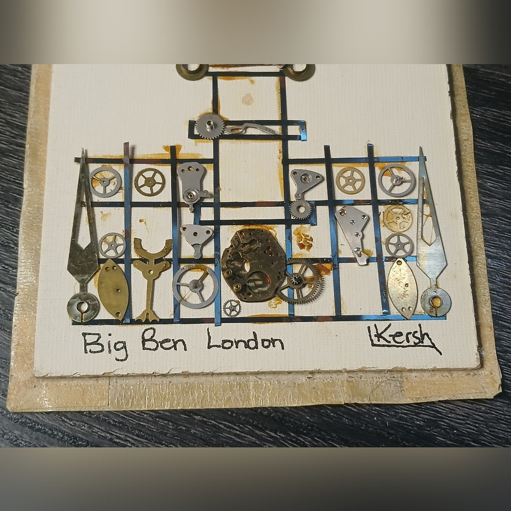 Vintage L. Kersh of London Horological Collage of Big Ben London - Picture 8 of 12